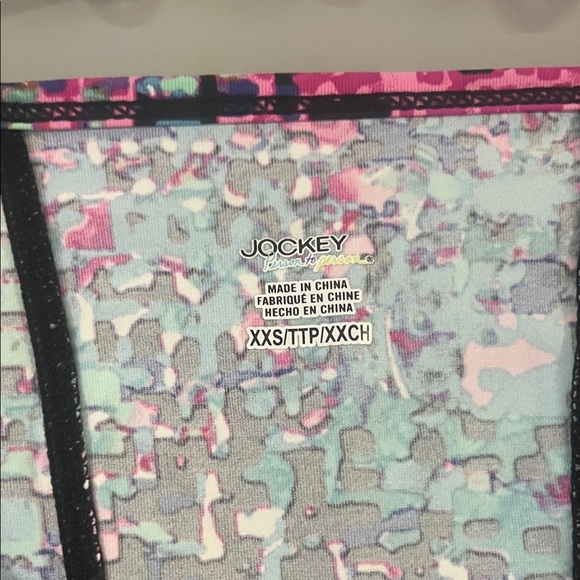 Jockey Pink and Blue Abstract Tank Top Soze XXS - Picture 2 of 3